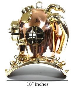 Casco DE BUCEO US Navy Mark Copper & Brass Polish Casco DE BUCEO náutico Casco DE BUCEO Decoración única para el hogar - Product Image 6