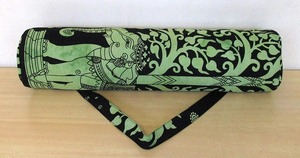 กระเป๋าใส่เสื่อโยคะผ้าใบผ้าฝ้ายหรูหรามีสไตล์ทันสมัยทนทานน้ำหนักเบาสีสันสดใสพิมพ์ลายดอกไม้ซักได้สำหรับไปยิมโยคะท่องเที่ยว - Product Image 2