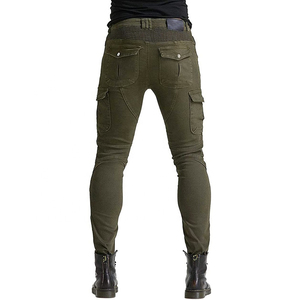 Pantalon de moto pour homme D Ride Moto, vert, de haute qualité, toutes saisons, durable, pour armure, respirant, séchage rapide, genouillères amovibles - Product Image 6
