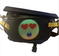 Bolsa de pecho con píxeles LED, Control de aplicación móvil, pantalla LED dinámica a todo Color, mochila 3D, mochila Led inteligente, promoción