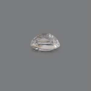 Gema de Circonio Blanco Facetada en Forma de Estrella - 6.94 Quilates, 1.5mm de Diámetro, 8mm de Altura, 1mm de Orificio, Alta Calidad, Creada en Laboratorio, Tratada Térmicamente, Pulida - Product Image 3