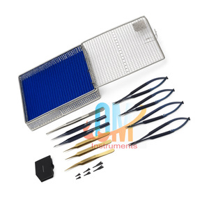 ชุดเครื่องมือผ่าตัดไมโครออพตา17ชิ้นสแตนเลสเกรดทางการแพทย์มาตรฐานเยอรมันได้รับการรับรองมาตรฐานทางการแพทย์มาตรฐาน CE ISO 13485หม้อนึ่งความดัน - Product Image 1