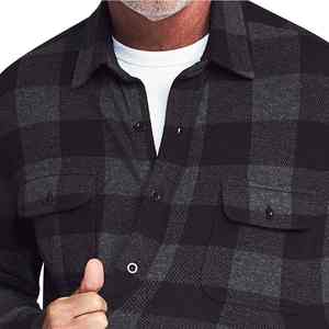 Customized Trending Huge Ready Stock Custom 100% Cotton Flannel <b>Men's</b> Cotton Casual Classic Streetwear Long Sleeve <b>men's</b> <b>shirts</b> - Product Image 4