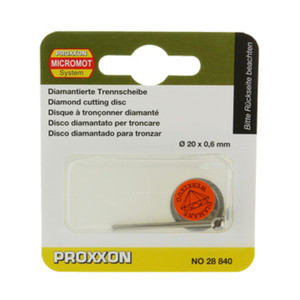 Proxxon 28840 "figura 25" Disco Diamantato 20 mm - Product Image 1