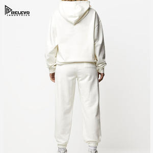 ชุดวอร์มผู้หญิงแบบใหม่ โลโก้สั่งทำ ผ้าเฟรนช์เทอร์รี่หนานุ่ม ผ้าฟลีซหนา น้ำหนักมาก ผ้าฝ้าย 100% ชุดกีฬาผู้หญิง - Product Image 3