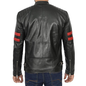 Veste de moto en cuir pour homme de haute qualité, nouvelle arrivée d'hiver, standard supérieur, coupe ajustée, col rond, imperméable, coupe-vent, à capuche, chaude - Product Image 2