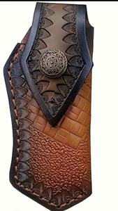 Funda para Cuchillo de cuero genuino hecha a mano al por mayor, trampa portátil para animales para supervivencia de caza, gran colección hecha en la India - Product Image 2