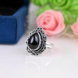 <b>Black</b> Onyx Gemstone <b>Ring</b> Jewelry <b>for</b> <b>Women</b> Silver Boho Style Jewelry 925 Sterling Silver Trending Handmade <b>Ring</b> Gift <b>for</b> Her - Product Image 2