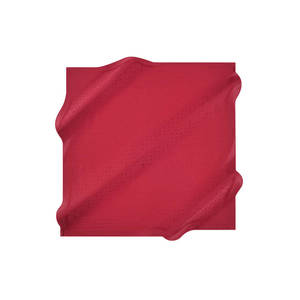 Écharpe carrée à carreaux fuchsia - Design personnalisé en mélange de polyester et de soie - Product Image 1