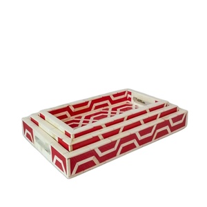 Premium Bone Inlay Tray for Coffee Table and Dining Use Handmade Artisan Design Ideal for Gifting and Interior Styling - Product Image 4