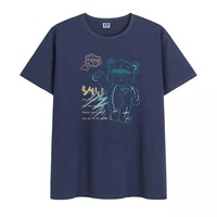 T-shirt Homme Personnalisé 100% Coton Tricoté Respirant Uni avec Logo Brodé DTG, Impression Sérigraphique Oversize, Conception OEM Vierge