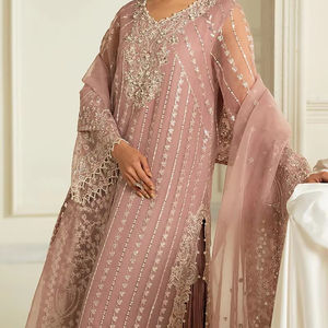 2025เดรสปาร์ตี้สำหรับผู้หญิงความยาวปกติสไตล์ซาลวาร์คามามีสไตล์อินเดีย - Product Image 1