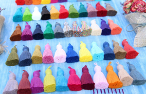 Colgante de borla Passementerie de 2,75 pulgadas, decoración DIY para el hogar con cuerda trenzada de algodón de felpa y joyería decorativa con borlas personalizadas - Product Image 2