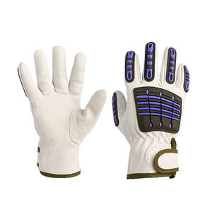 Guantes antiimpacto de seguridad laboral Guantes técnicos de trabajo de seguridad TPR Guantes mecánicos de invierno en color sólido - Product Image 1