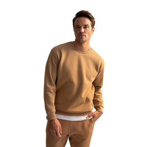 Sweat-shirt oversize en coton de haute qualité pour hommes, t-shirt uni personnalisé de grande taille, sweat-shirt à col rond pour hommes, sweat-shirt pour hommes - Product Image 1