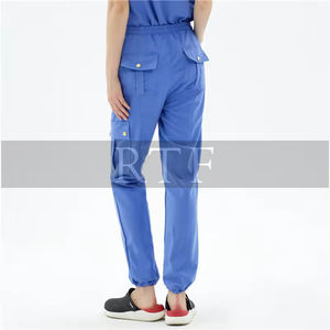 Colección de proveedores de juegos de tela exfoliante de contraste de LICRA Premium desde crudo hasta acabado para uniformes de hospital - Product Image 6