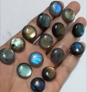 Belle 20mm Multi Flashy Labradorite Cabochon IGI Certifié Pierre précieuse en vrac pour la fabrication de bijoux de jour d'été Bijoux en pierres précieuses naturelles - Product Image 2