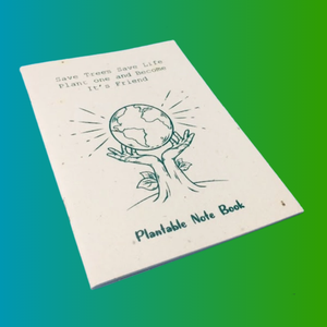 A6 + bloc-notes plantable 144 pages 80gsm fil O lié couverture de papier de semence écologique cahier moyen format - Product Image 3