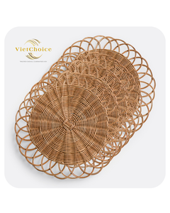 Napperon en rotin écologique de meilleur choix plateau de service personnalisable de VietChoice Vietnam OEM ODM pour les fabricants de gros - Product Image 3