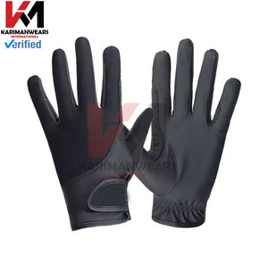 Guantes de equitación ecuestres profesionales Guantes de cuero sintético personalizados Hombres Diseño antidivisión Agarre transpirable Caballo - Product Image 5
