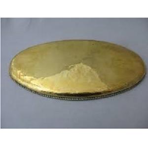 Utensilios de cocina de forma ovalada, bandeja para servir, detalles intrincados para cenar, bandeja para servir de latón Vintage, cocina, decoración del hogar, uso de pieza central - Product Image 1