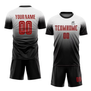 Uniforme de Fútbol Personalizado con Logotipo, Transpirable, Ligero, de Secado Rápido, Manga Corta, Ropa Deportiva Profesional en Stock - Product Image 1