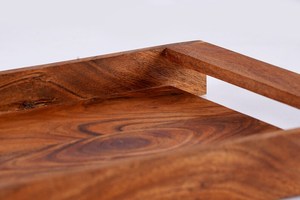 Mosaïque en marbre et bois, artisanat, ensemble multi-pièces avec incrustation de nacre, décoration de table à manger moderne bohème, cadeau rustique pour la maison - Product Image 2