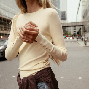 <span class=keywords><strong>Pull</strong></span> Femme en Gros Multicolore Casual à Manches Longues Bouton Col Rond <span class=keywords><strong>Chic</strong></span> <span class=keywords><strong>Pull</strong></span> Suéter De Mujer <span class=keywords><strong>Pull</strong></span> en Tricot Haut pour Femme - Product Image 1