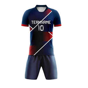 Conjunto de Uniforme de Fútbol Profesional Ligero y Transpirable, 100% Poliéster, Antibacteriano, Impresión por Transferencia de Calor - Product Image 4