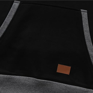 Sudadera con Capucha para Hombre, Estilo Americano, Holgada, con Múltiples Bolsillos, Color Sólido, Talla Grande, para Invierno - Product Image 5