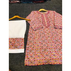 AHORA 1799 ES 2999 LP Subtai Mirror Chickenkari Edition Ropa India y Pakistaní con SynchronizedCHKN KARICheckn Karic - Product Image 5