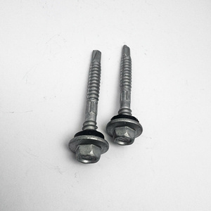 Tornillo Autorroscante con Cabeza Hexagonal y Arandela EPDM M3.9, DIN 7504 K, Acero al Carbono Recubierto con EPDM, Vietnam THV Fasteners - Product Image 1