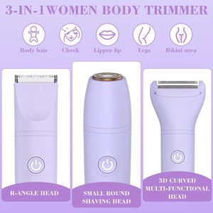 Nueva Depiladora Eléctrica para Mujer, Depiladora Húmeda y Seca de Doble Cuchilla, Resistente al Agua IPX7, Recortadora Corporal para Bikini, Rostro, Axilas, Piernas y Brazos - Product Image 6