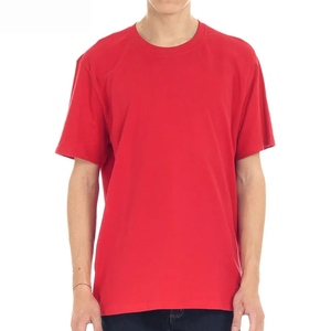 Camisetas de Cuello Redondo para Hombre, Marca de Ropa, Mezcla de Algodón, Azul Liso, Manga Corta, Estilo Casual, Camisetas Lisas para Hombre y Chico - Product Image 2