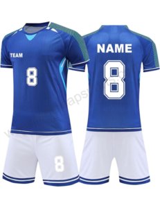 Latest Design New Style Soccer Uniform Premium Quality Solid Color Short Sleeve 100% Polyester Customizable Lightweight - Product Image 1