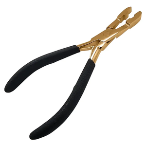 Kit complet d'outils d'extension de cheveux en acier inoxydable avec perles, kit d'outils d'extension de cheveux de haute qualité pour stylistes avec pince - Product Image 1