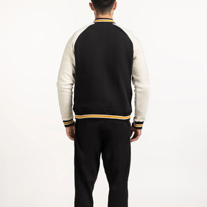 Chaqueta universitaria para hombre al por mayor, servicio OEM y ODM, chaqueta con letras de béisbol y mezcla de lana a la moda con logotipo y parches personalizados - Product Image 4