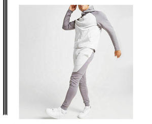 Chándal de dos piezas con logotipo personalizado para hombre, chándal de poliéster y forro polar, chándal para correr, chándal para hombre - Product Image 5