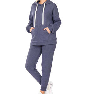 Ropa de entrenamiento deportivo de dos piezas personalizada para mujer 2025, chándales de entrenamiento a rayas, patrón sólido, trajes informales de talla grande - Product Image 3