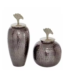 Urnes funéraires personnalisées en gros à décor de fournitures funéraires en céramique faites à la main de haute qualité disponibles à bas prix - Product Image 5