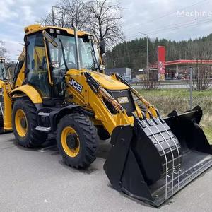 Chargeuse-pelleteuse JCB 3CX d'occasion avec moteur Perkins et godets avant de 1,0 m³ et arrière de 0,3 m³ pour travaux de construction - Product Image 1