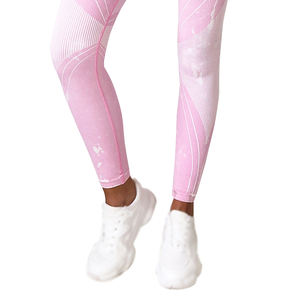 Vente flash : Ensemble de sport pour femme de haute qualité, lavage à l'acide, taille élastique, automne, yoga, fitness, soutien-gorge de sport et bas - Product Image 6