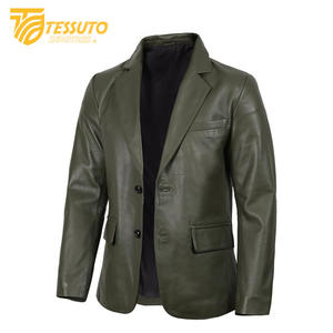 Venta al por mayor chaqueta de cuero de invierno de los hombres por encargo de alta calidad de cuello alto impermeable transpirable estilo Formal - Product Image 3