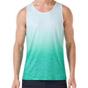 เสื้อออกกำลังกายแบบลำลองของผู้ชายเสื้อแขนกุดพิมพ์ลายซับลิเมชัน - Product Image 1