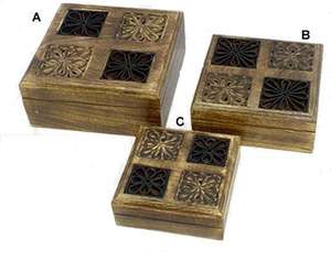 Caja de madera Joyería Producto popular Hecho a mano Mini Cofre del Tesoro de calidad superior Artículo de embalaje de lujo Precio adecuado de alta calidad - Product Image 5