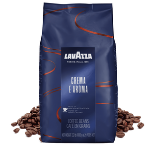 La mejor calidad Precio barato Granos de café Lavazza Crema E Aroma Marrón 1kg Tostado medio Espresso Venta caliente Precio de fábrica al por mayor - Product Image 2