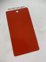 Revêtement en poudre polyester rouge mat RAL3020/3000