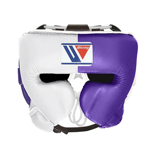 Gants de boxe d'entraînement de combat personnalisés professionnels ensemble de boxe gagnant en cuir véritable avec protège-tête garde aine fermeture à lacet - Product Image 3