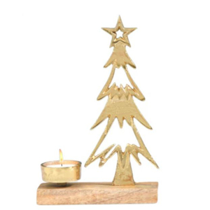 Bougeoir de conception de Tress de Noël bougeoir en fer créatif avec Base en bois décoration de noël bougeoir chauffe-plat - Product Image 2