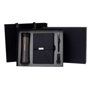 Juego de Papelería Empresarial Ecológico Cuatro en Uno 2025, Venta al Por Mayor OEM, Tamaño A5, Caja de Regalo, Taza Térmica, Cuaderno de Cuero PU para Oficina - Product Image 2